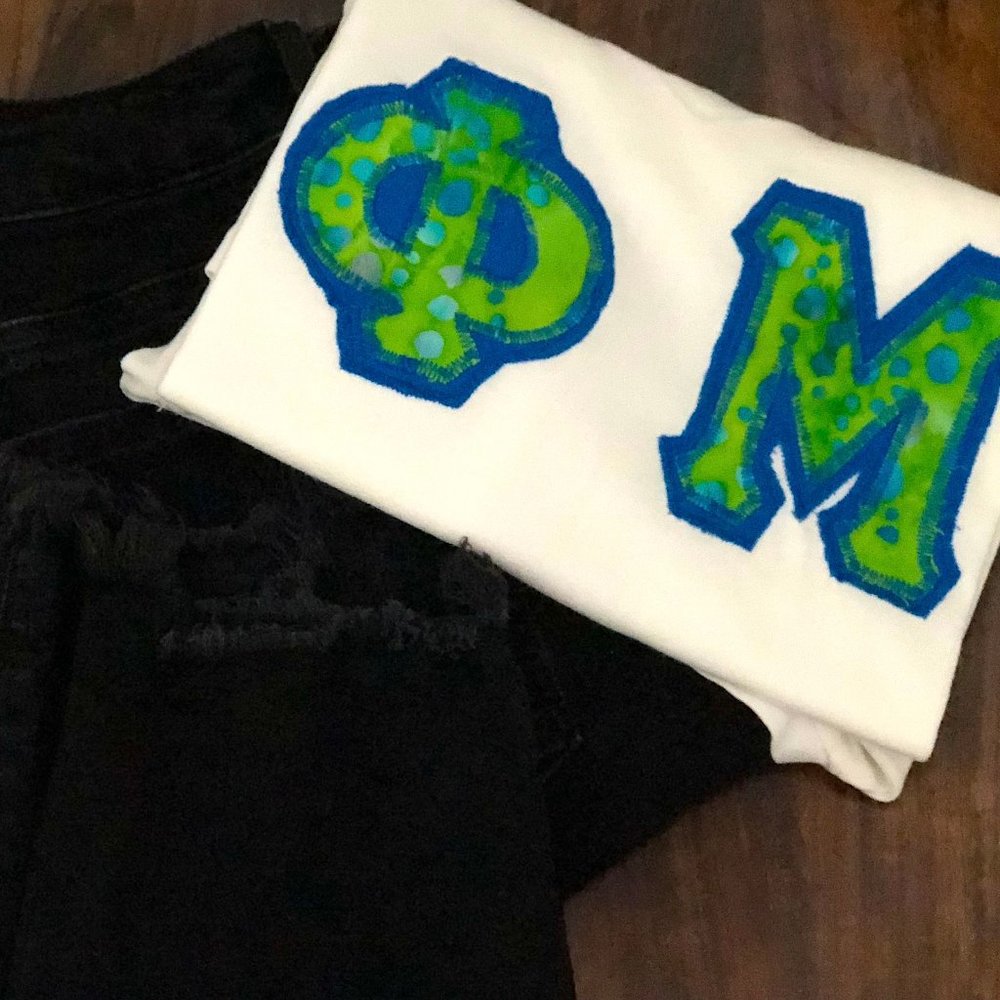 Phi Mu Green Letters